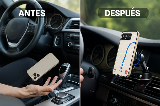 Soporte Magnetico NEGRO Con Ventosa