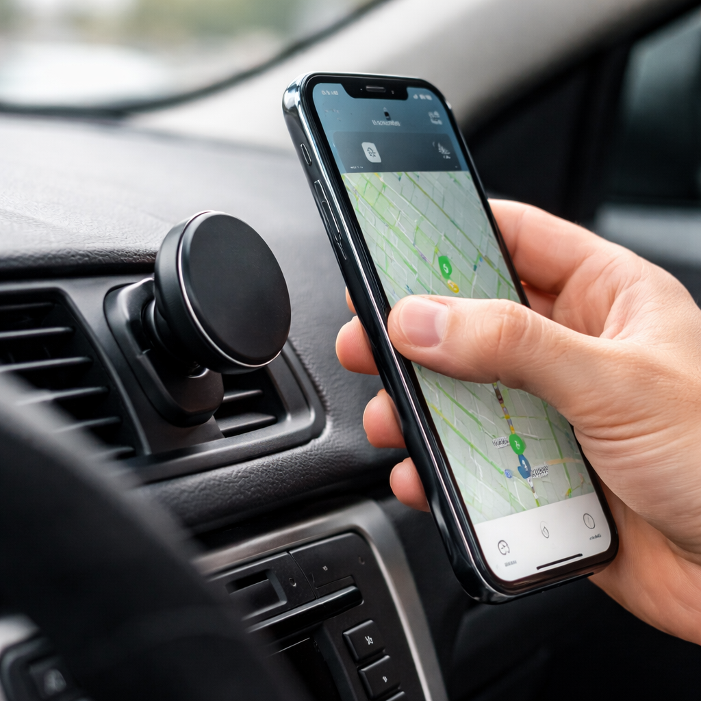 Soporte Magnetico NEGRO Con Ventosa