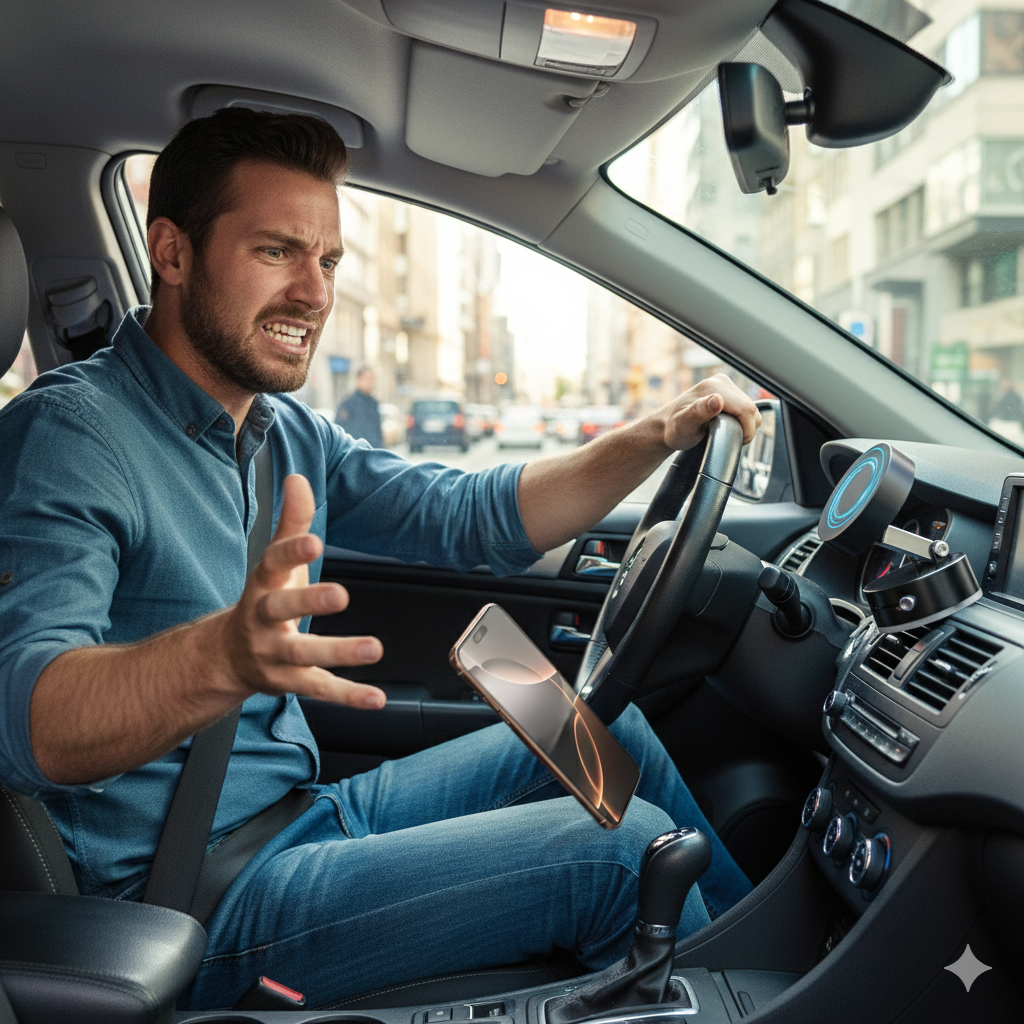 Soporte Magnetico NEGRO Con Ventosa