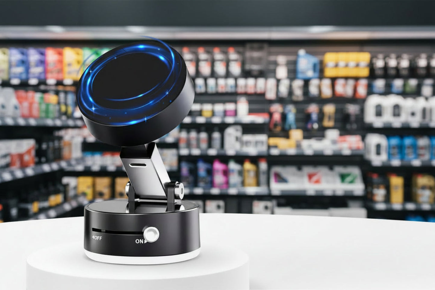 Soporte Magnetico NEGRO Con Ventosa