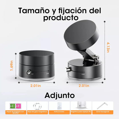 Soporte Magnetico NEGRO Con Ventosa